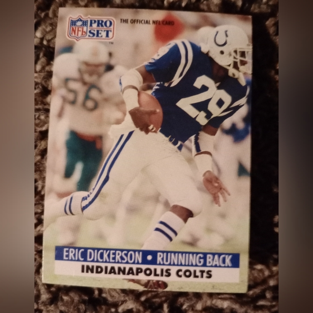 Eric Dickerson NFL Pro Set Card - Colts